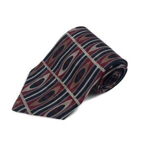 Louis Feraud Mens Tie, Red Imported Silk